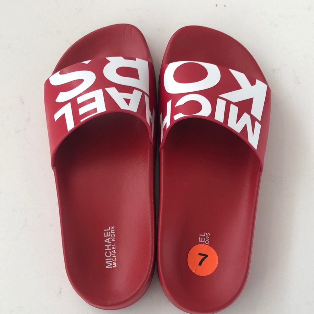 Brand New Red MK Red Flats ! ♥️♥️